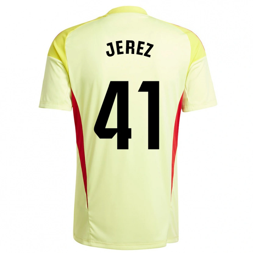 Danxen Damen Adrián Jerez #41 Trikot Hellgelb Schwarz Torwarttrikot 2025/26