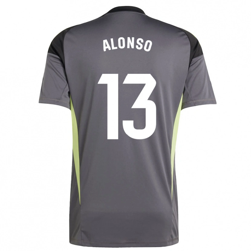 Danxen Damen Maikel Alonso #13 Trikot Dunkelgrau Schwarz Torwarttrikot 2025/26
