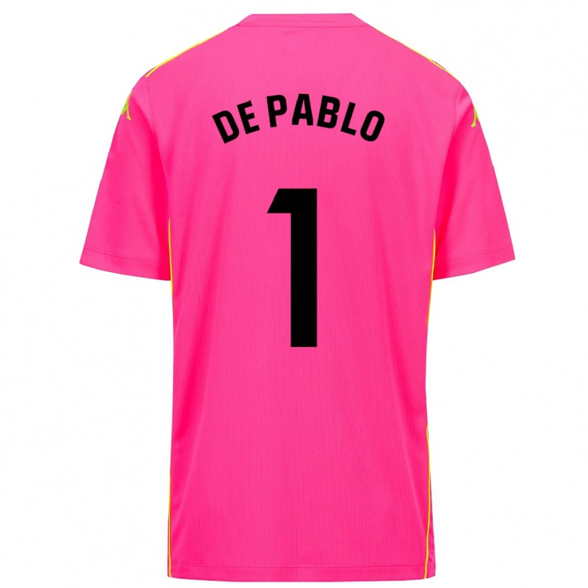 Danxen Damen Álvaro de Pablo #1 Trikot Tiefpink Schwarz Torwarttrikot 2025/26