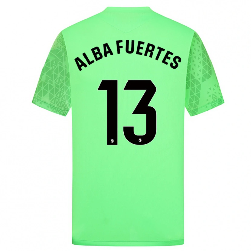 Danxen Damen Alba Fuertes #13 Trikot Frühlingsgrün Schwarz Torwarttrikot 2025/26