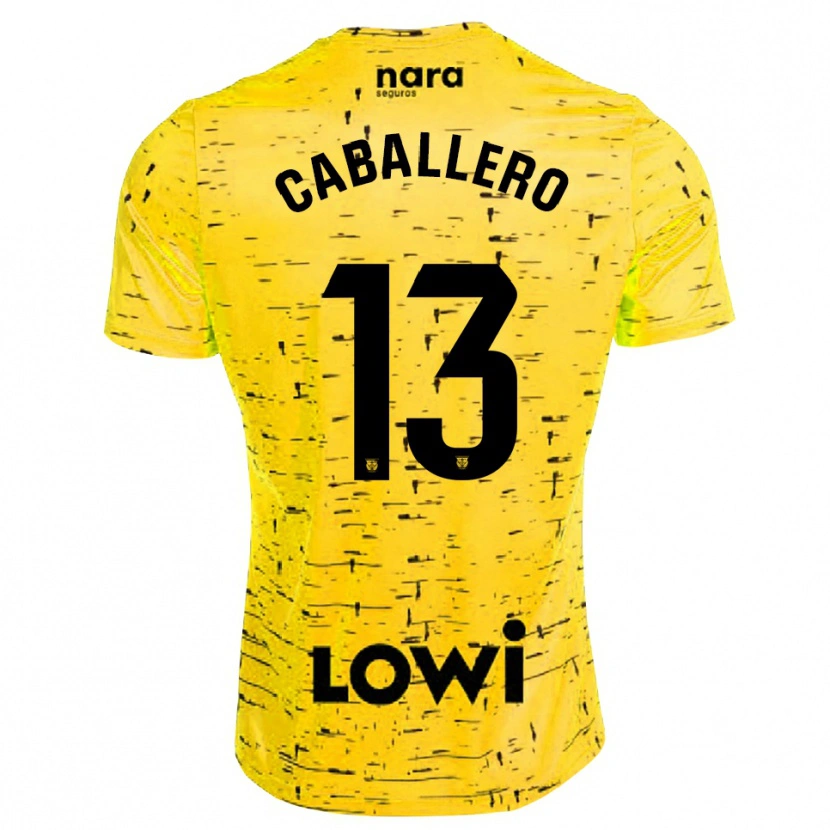 Danxen Damen Hugo Caballero #13 Trikot Gelb Schwarz Torwarttrikot 2025/26