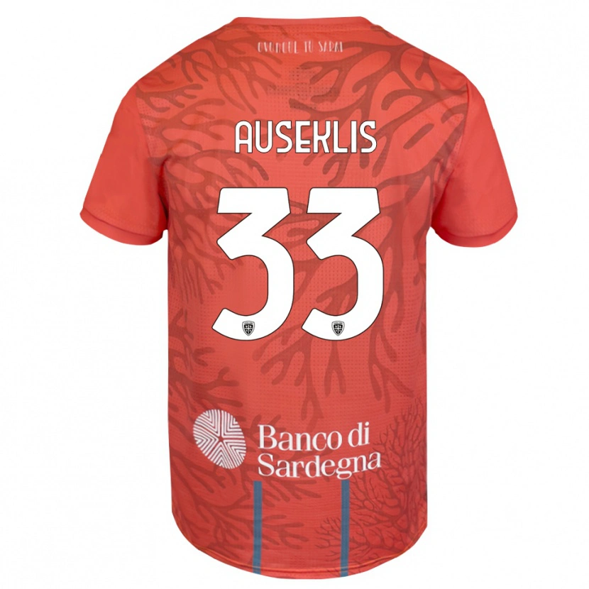 Danxen Damen Henrijs Auseklis #33 Trikot Orange Rot Weiß Torwarttrikot 2025/26