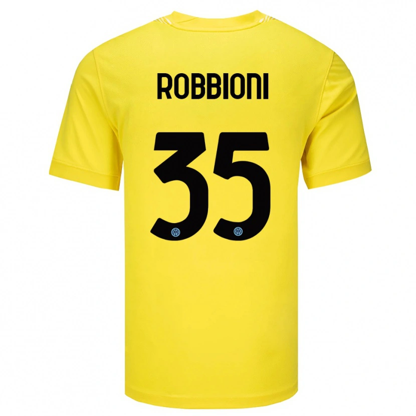 Danxen Damen Matilde Robbioni #35 Trikot Hellgelb Schwarz Torwarttrikot 2025/26