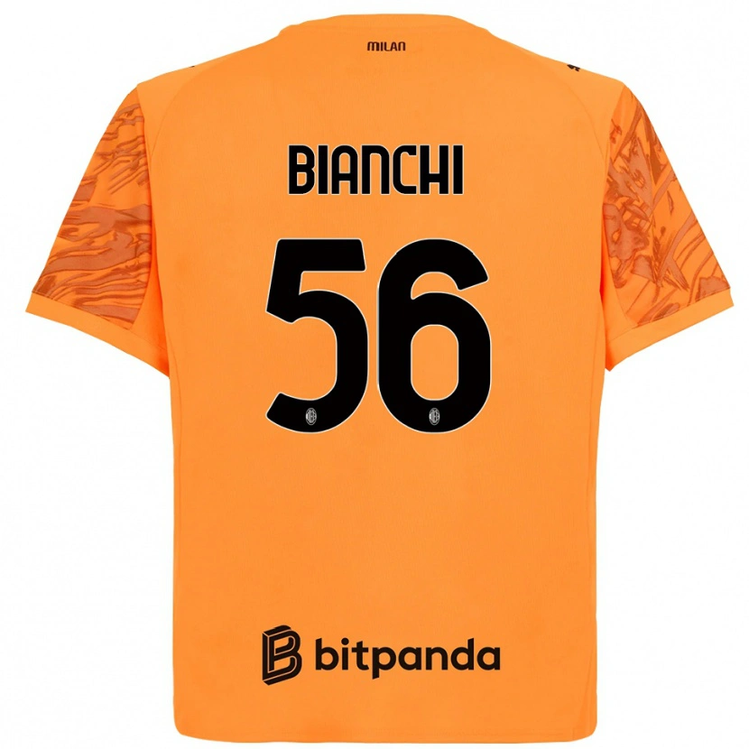 Danxen Damen Alessandro Bianchi #56 Trikot Orange Gelb Schwarz Torwarttrikot 2025/26