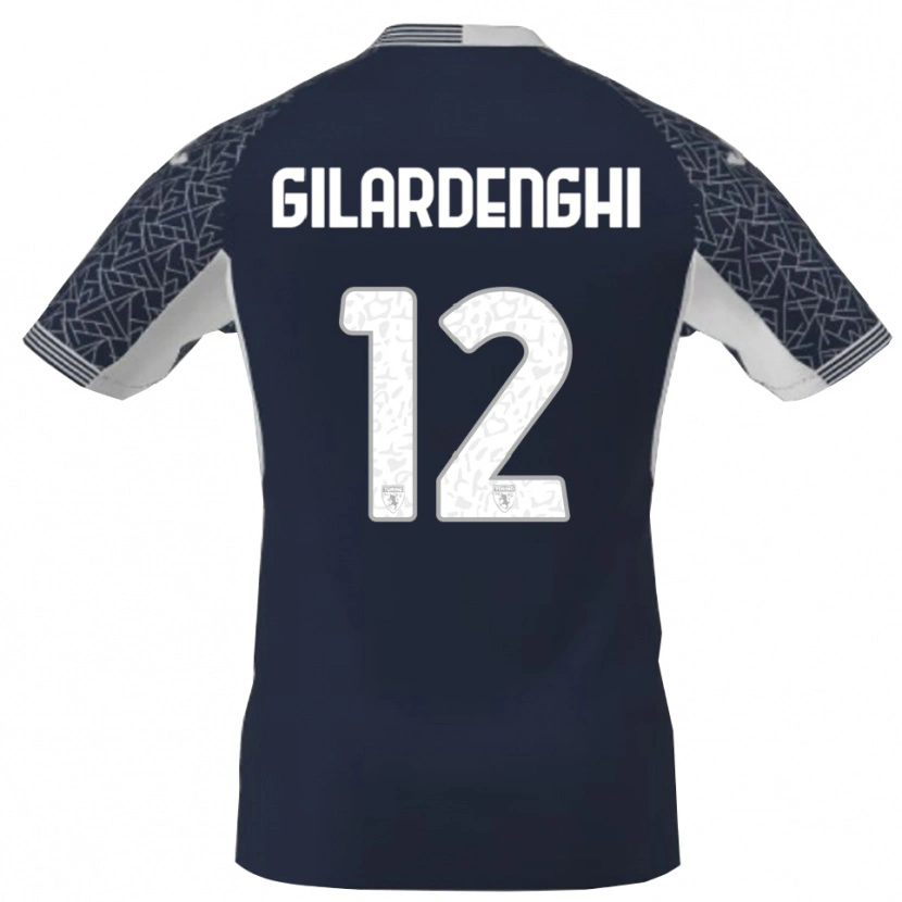 Danxen Damen Riccardo Gilardenghi #12 Trikot Blau Schwarz Weiß Torwarttrikot 2025/26