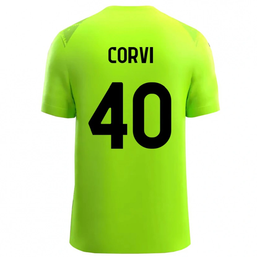 Danxen Damen Edoardo Corvi #40 Trikot Rasen Grün Schwarz Torwarttrikot 2025/26