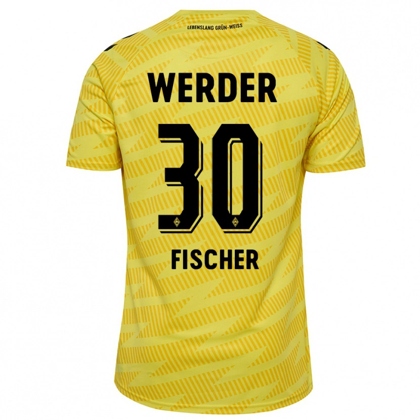 Danxen Damen Vanessa Fischer #30 Trikot Gelb Schwarz Torwarttrikot 2025/26