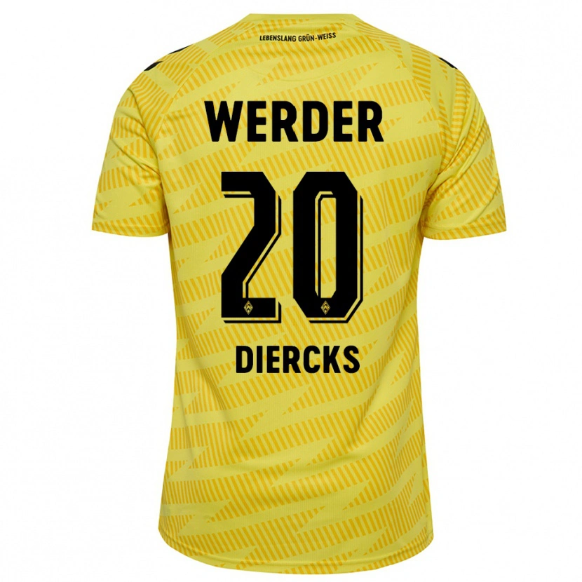 Danxen Damen Lewis Diercks #20 Trikot Gelb Schwarz Torwarttrikot 2025/26