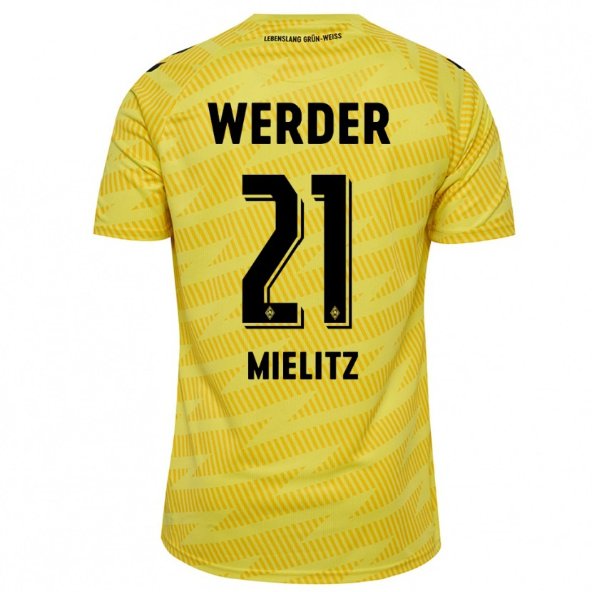 Danxen Damen Sebastian Mielitz #21 Trikot Gelb Schwarz Torwarttrikot 2025/26