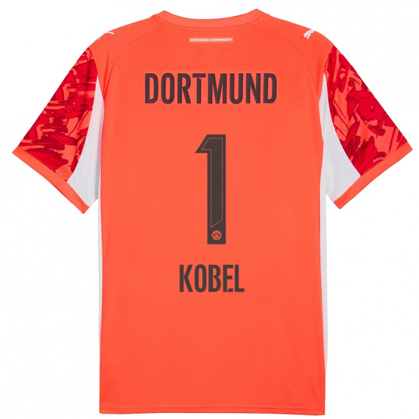 Danxen Damen Gregor Kobel #1 Trikot Rot Orange Torwarttrikot 2025/26