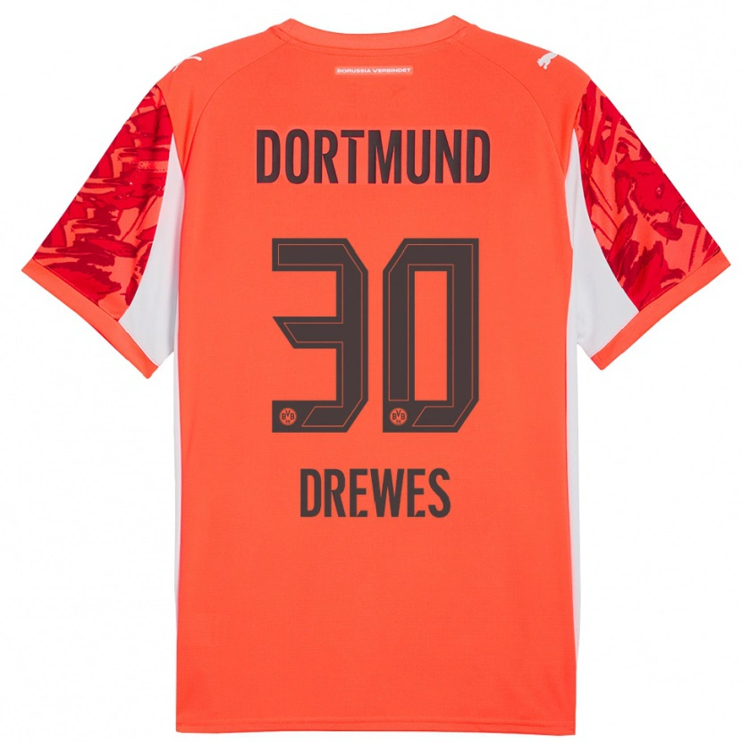 Danxen Damen Patrick Drewes #30 Trikot Rot Orange Torwarttrikot 2025/26