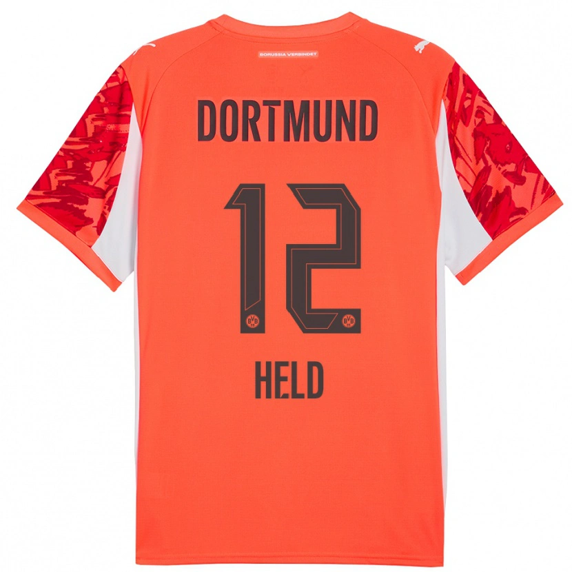 Danxen Damen Aaron Held #12 Trikot Rot Orange Torwarttrikot 2025/26