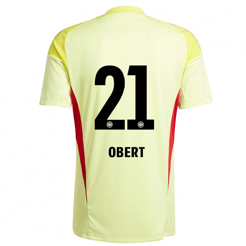 Danxen Damen Yuriy Obert #21 Trikot Hellgelb Schwarz Torwarttrikot 2025/26
