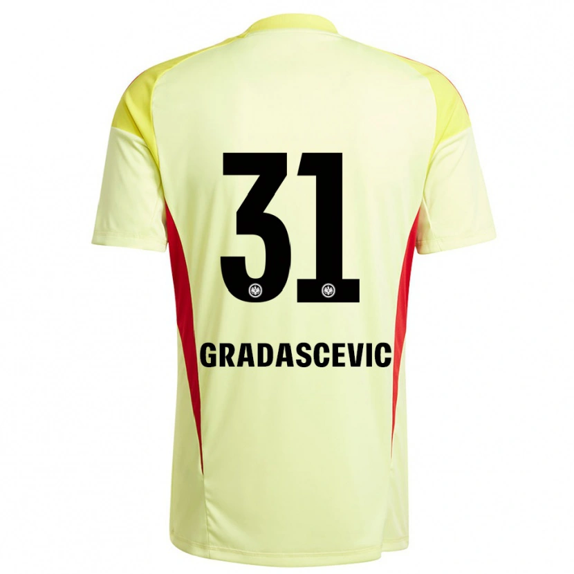Danxen Damen Meris Gradascevic #31 Trikot Hellgelb Schwarz Torwarttrikot 2025/26
