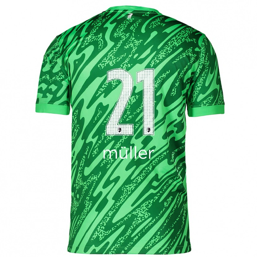 Danxen Damen Florian Müller #21 Trikot Grün Weiß Torwarttrikot 2025/26