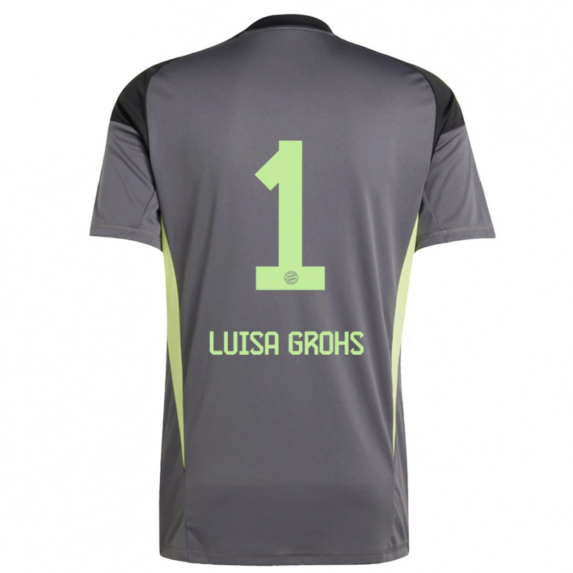 Danxen Damen Maria Luisa Grohs #1 Trikot Schwarz Grün Gelb Torwarttrikot 2025/26