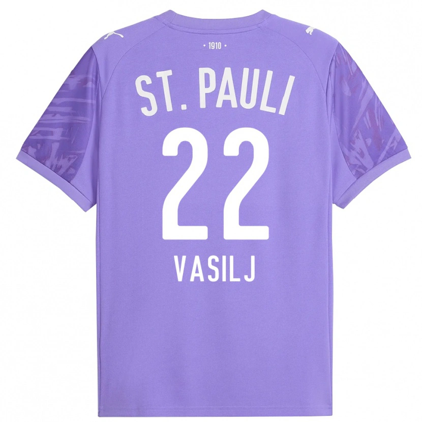 Danxen Damen Nikola Vasilj #22 Trikot Mittel Lila Schwarz Torwarttrikot 2025/26