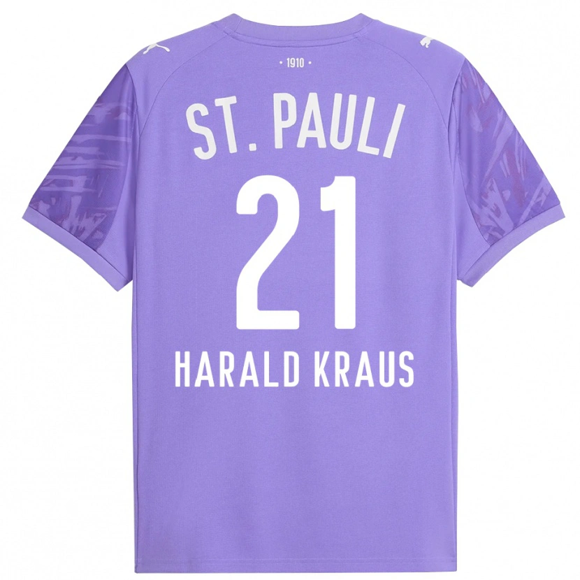 Danxen Damen Stefan Harald Kraus #21 Trikot Mittel Lila Schwarz Torwarttrikot 2025/26