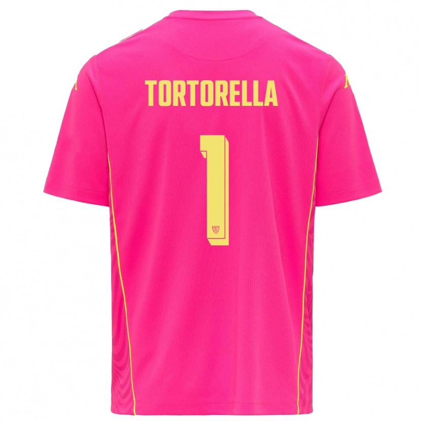 Danxen Damen Diego Tortorella #1 Trikot Tiefes Pink Gelb Torwarttrikot 2025/26