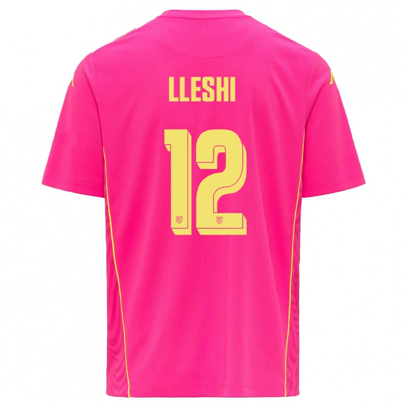 Danxen Damen Leonardo Lleshi #12 Trikot Tiefes Pink Gelb Torwarttrikot 2025/26