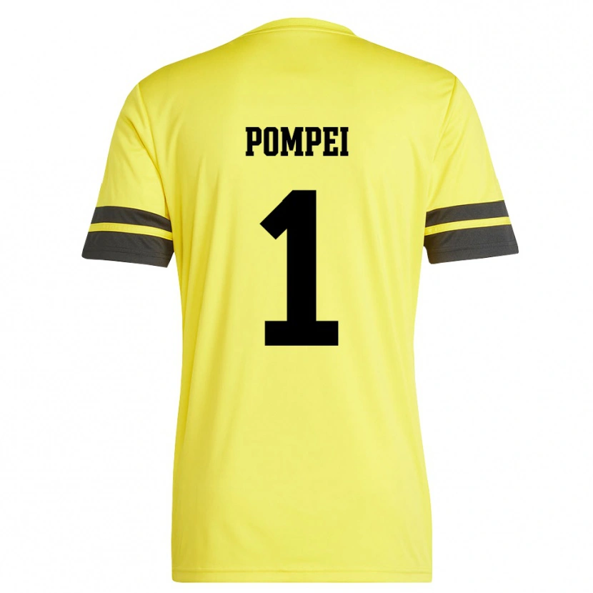 Danxen Damen Thomas Pompei #1 Trikot Gelb Schwarz Torwarttrikot 2025/26