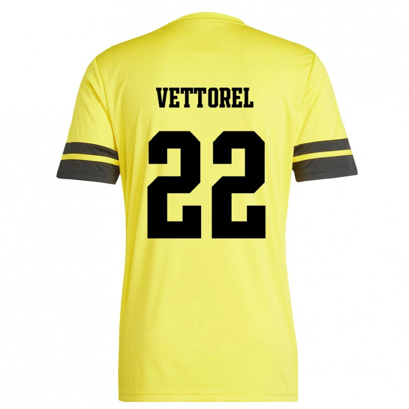 Danxen Damen Thomas Vettorel #22 Trikot Gelb Schwarz Torwarttrikot 2025/26