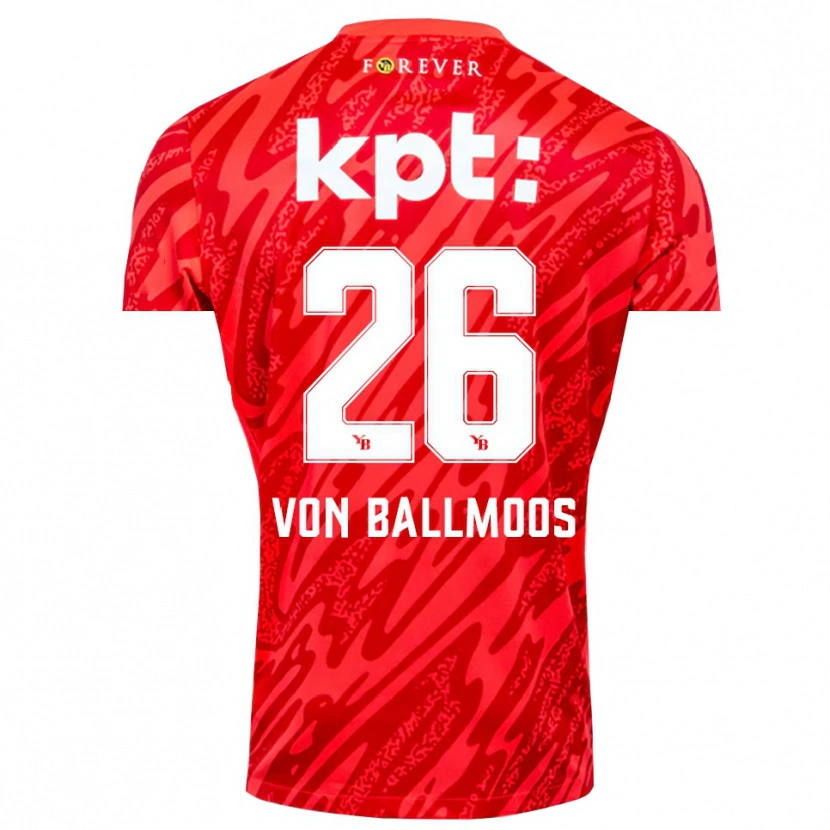 Danxen Damen David von Ballmoos #26 Trikot Rot Weiß Torwarttrikot 2025/26
