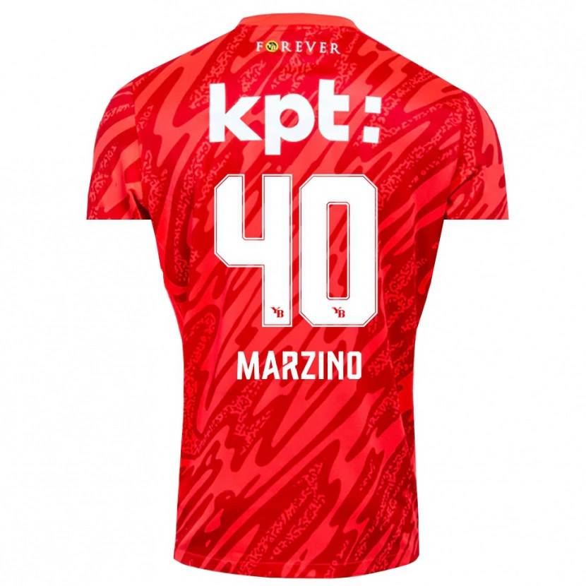 Danxen Damen Dario Marzino #40 Trikot Rot Weiß Torwarttrikot 2025/26