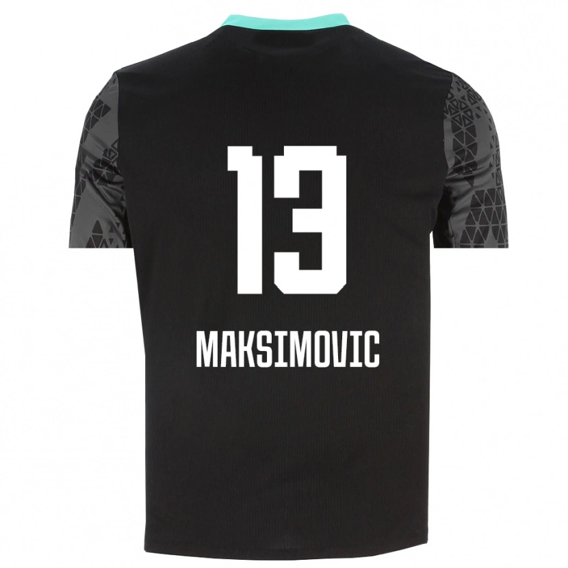 Danxen Damen Filip Maksimovic #13 Trikot Dunkelgrau Schwarz Torwarttrikot 2025/26
