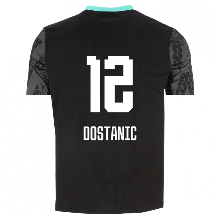 Danxen Damen Filip Dostanic #12 Trikot Dunkelgrau Schwarz Torwarttrikot 2025/26