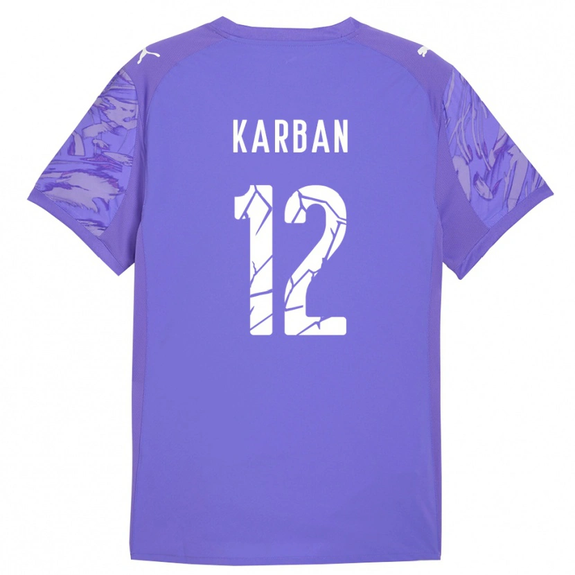 Danxen Damen Yevheniia Karban #12 Trikot Flieder Lila Torwarttrikot 2025/26
