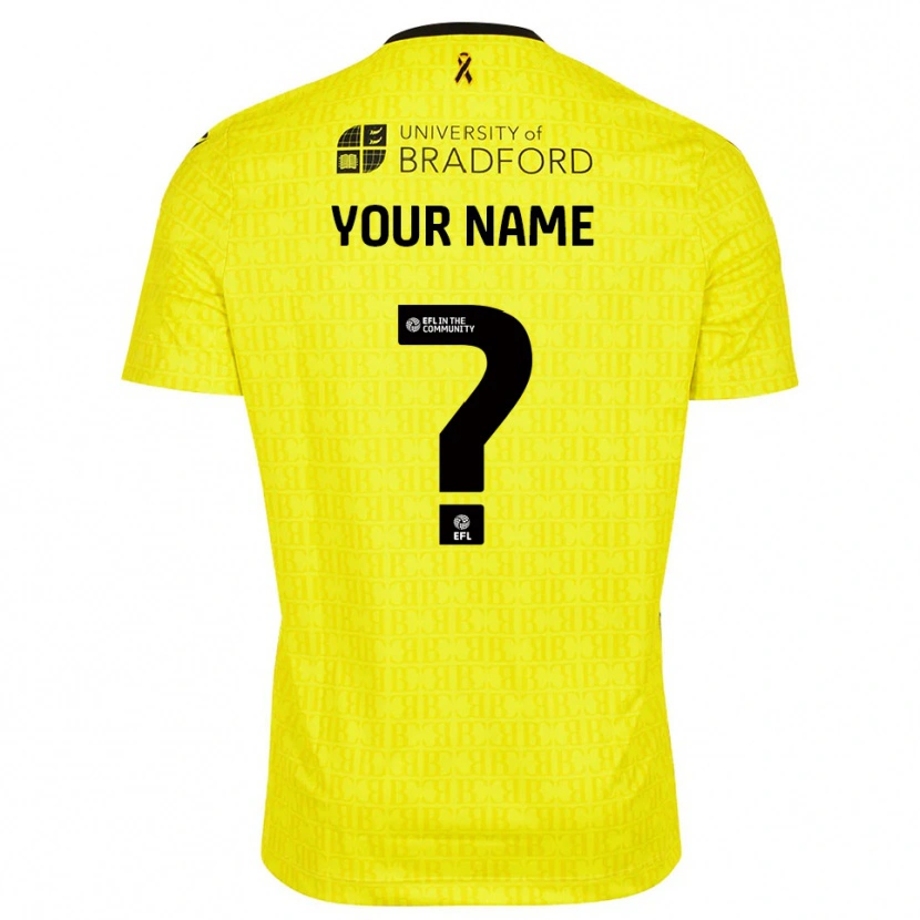 Danxen Damen Bradford City Gelb Schwarz Trikot Torwarttrikot 2025/26