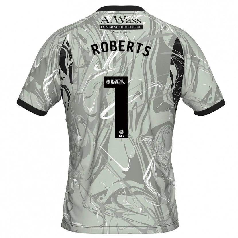 Danxen Damen Liam Roberts #1 Trikot Hellgrau Schwarz Torwarttrikot 2025/26