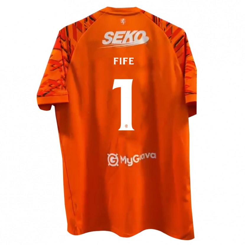 Danxen Damen Jenna Fife #1 Trikot Orange Weiß Torwarttrikot 2025/26
