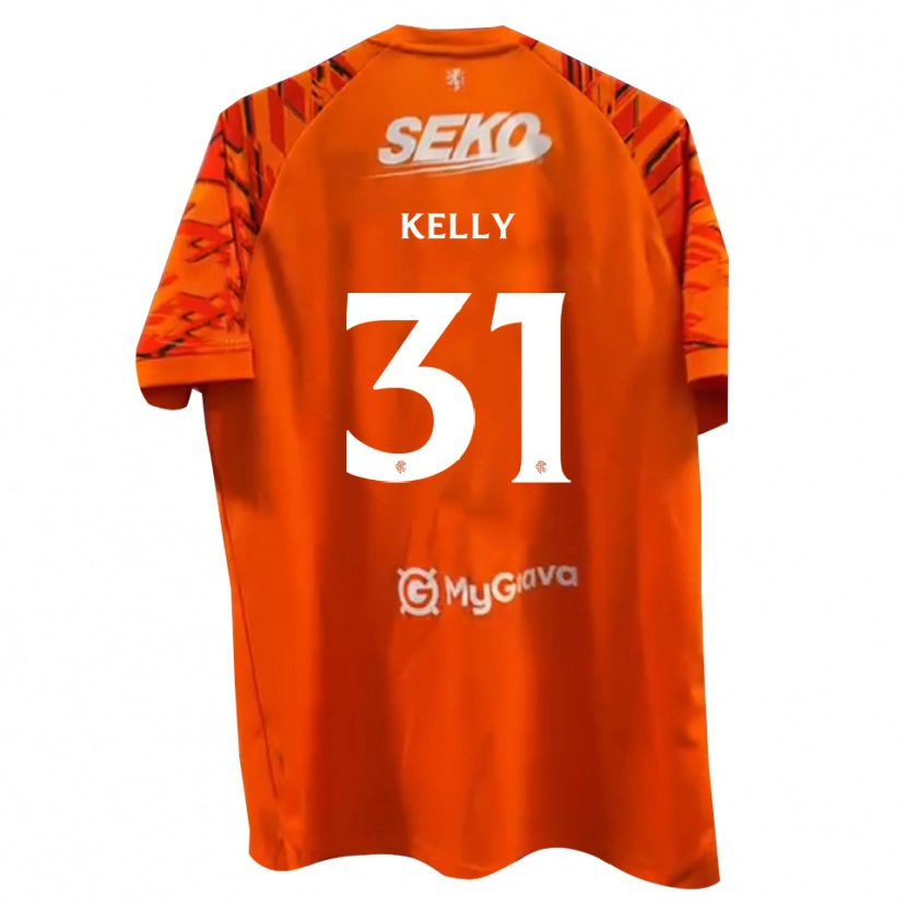 Danxen Damen Liam Kelly #31 Trikot Orange Weiß Torwarttrikot 2025/26