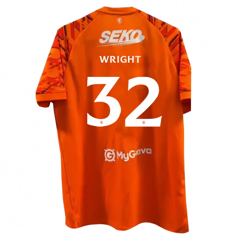Danxen Damen Kieran Wright #32 Trikot Orange Weiß Torwarttrikot 2025/26