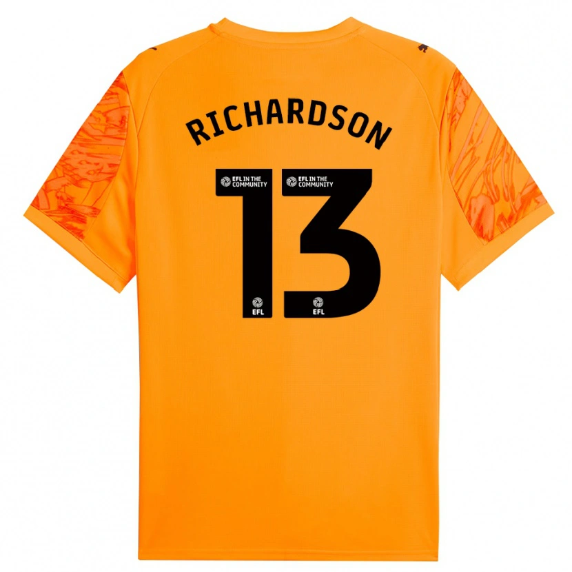 Danxen Damen Cale Richardson #13 Trikot Orange Schwarz Torwarttrikot 2025/26
