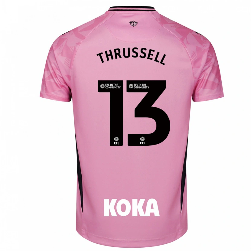 Danxen Damen Sebastian Thrussell #13 Trikot Hellpink Schwarz Torwarttrikot 2025/26