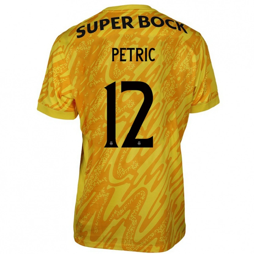 Danxen Damen Luka Petric #12 Trikot Gelb Orange Torwarttrikot 2025/26