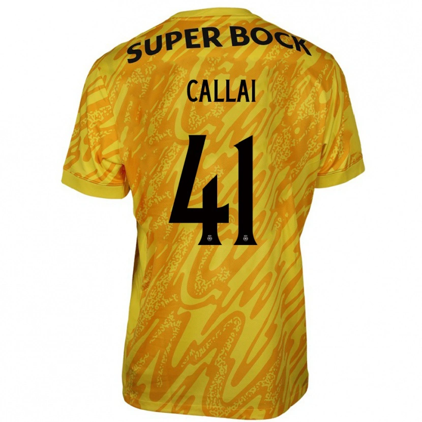 Danxen Damen Diego Callai #41 Trikot Gelb Orange Torwarttrikot 2025/26