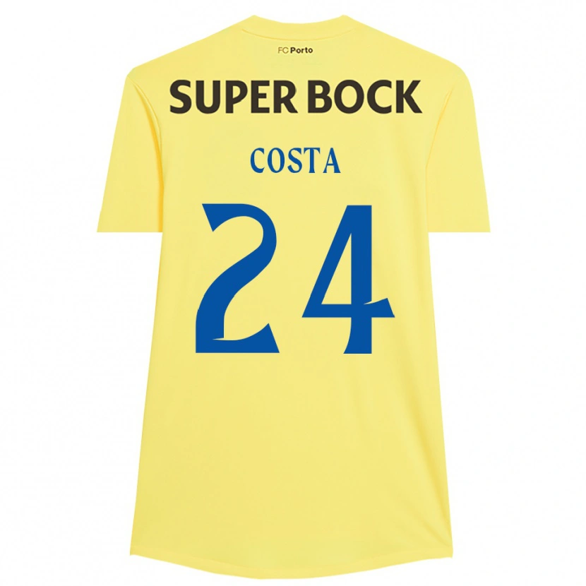 Danxen Damen João Costa #24 Trikot Hellgelb Schwarz Torwarttrikot 2025/26