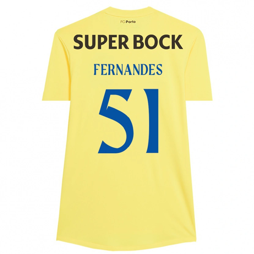 Danxen Damen Diogo Fernandes #51 Trikot Hellgelb Schwarz Torwarttrikot 2025/26