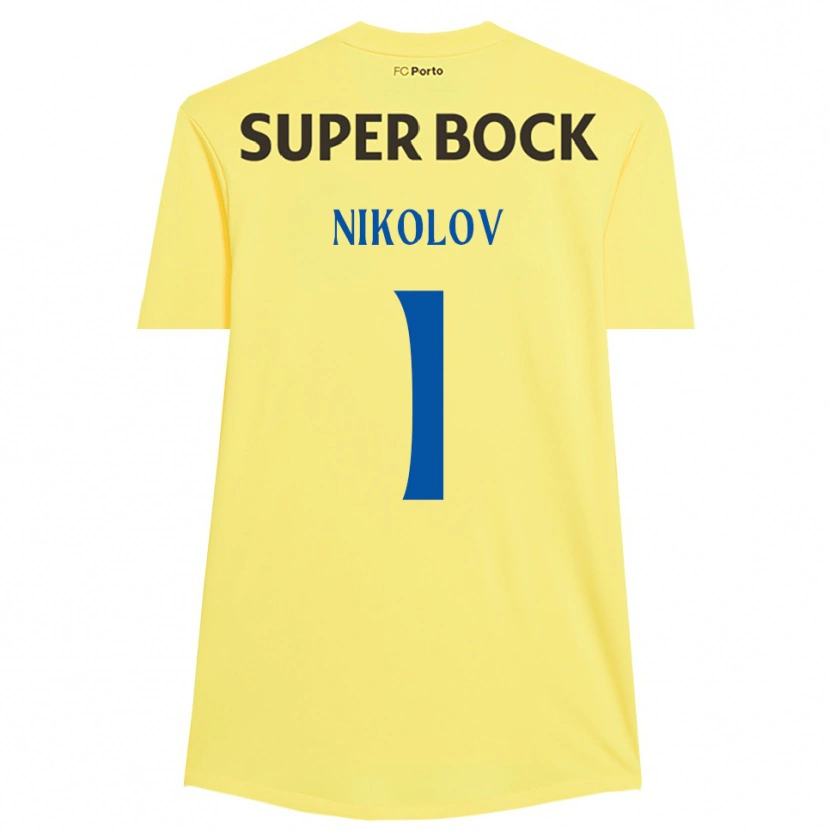 Danxen Damen Antoni Nikolov #1 Trikot Hellgelb Schwarz Torwarttrikot 2025/26