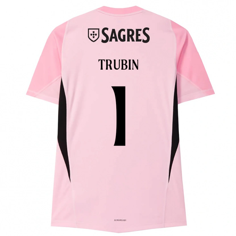 Danxen Damen Anatoliy Trubin #1 Trikot Rosa Schwarz Torwarttrikot 2025/26