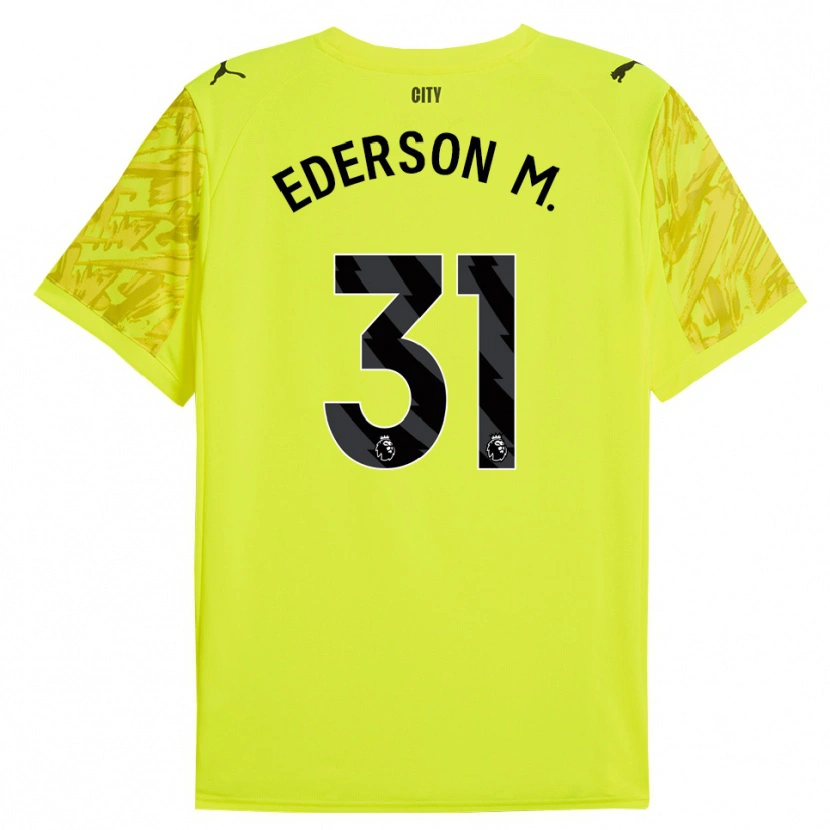 Danxen Damen Ederson #31 Trikot Gelb Orange Schwarz Torwarttrikot 2025/26