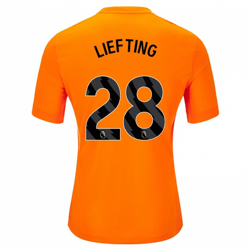 Danxen Damen Femke Liefting #28 Trikot Orange Schwarz Torwarttrikot 2025/26