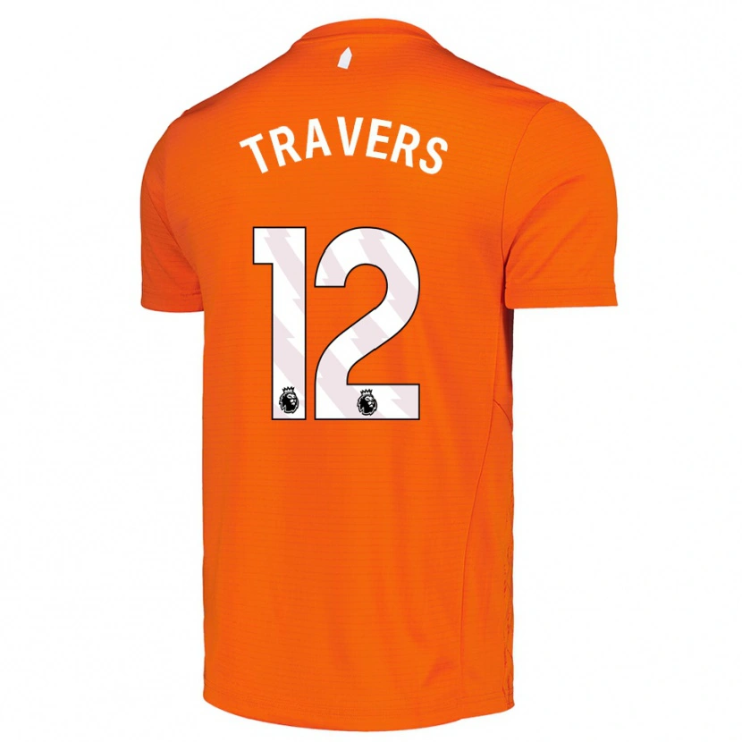 Danxen Damen Mark Travers #12 Trikot Orange Schwarz Torwarttrikot 2025/26