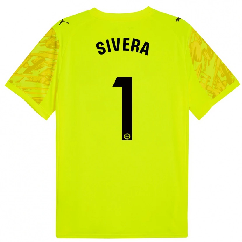Danxen Damen Antonio Sivera #1 Trikot Gelb Schwarz Torwarttrikot 2025/26