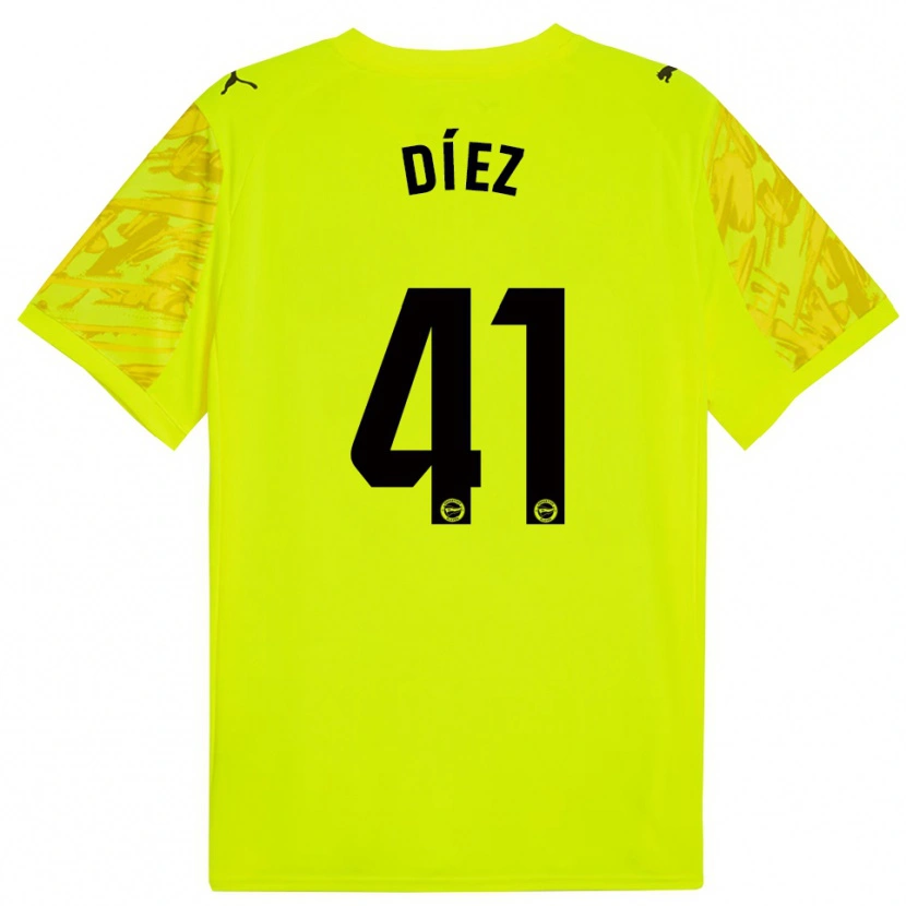 Danxen Damen Victor Díez #41 Trikot Gelb Schwarz Torwarttrikot 2025/26