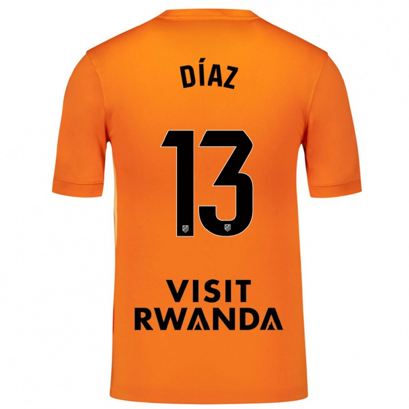 Danxen Damen Diego Díaz #13 Trikot Orange Schwarz Torwarttrikot 2025/26